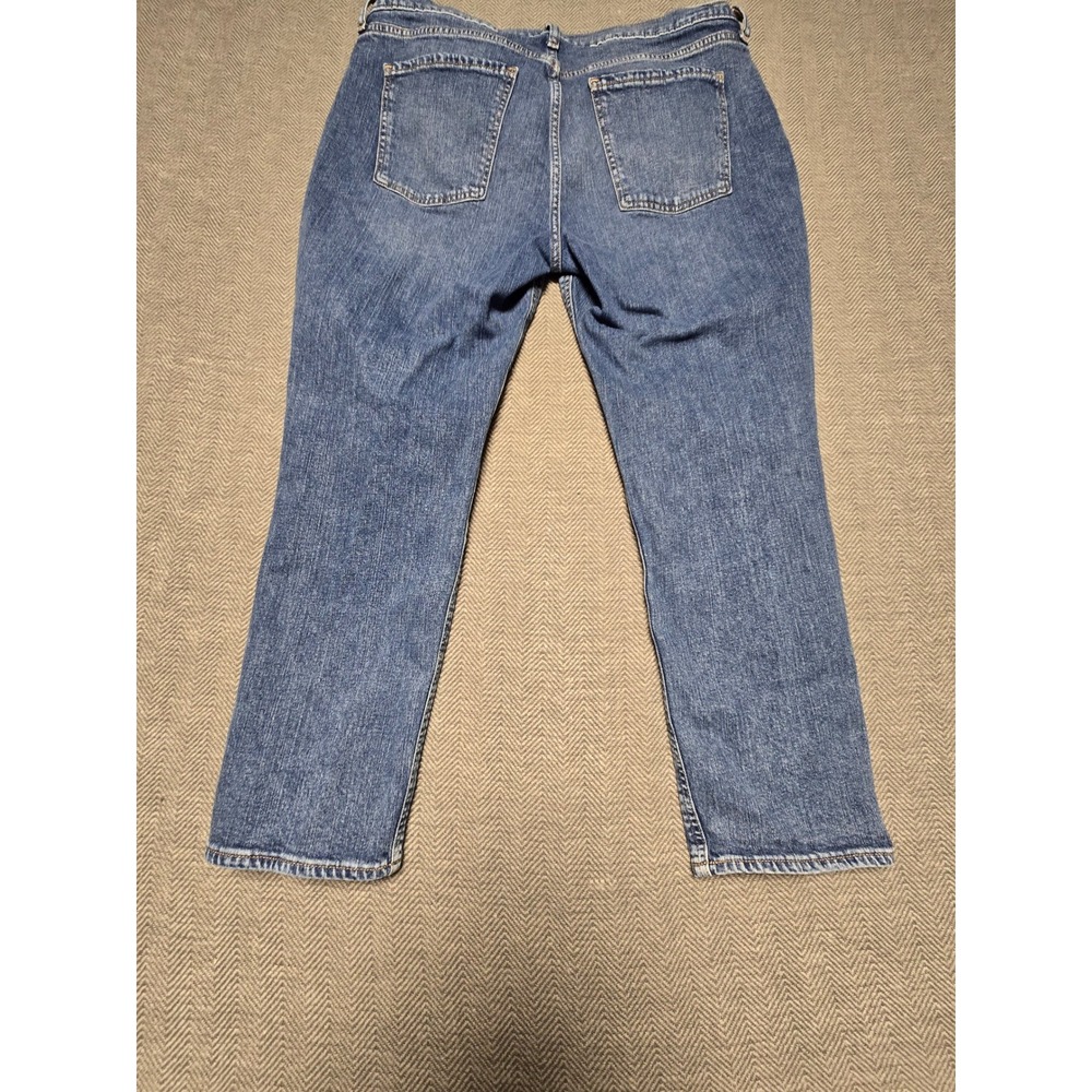 Old Navy Mid Rise Boyfriend Jeans Blue Wash Size 14 Distressed‎ Casual - Picture 2 of 6